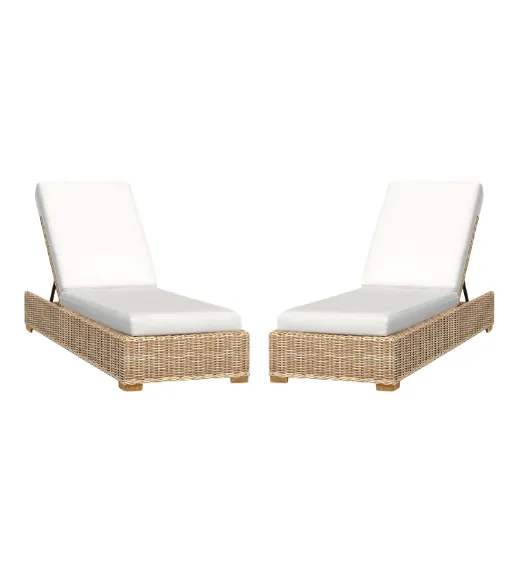Huntington Wicker Outdoor Single Chaise Lounge